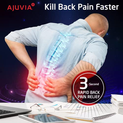  AJUVIA Back Vitalizer - Car Lumbar Support For Driving Seat - Car Pillow For Driving Seat - Lumbar Support For Office Chair Back Support Lumbar Cushion - Back Support For Car Seat Driver