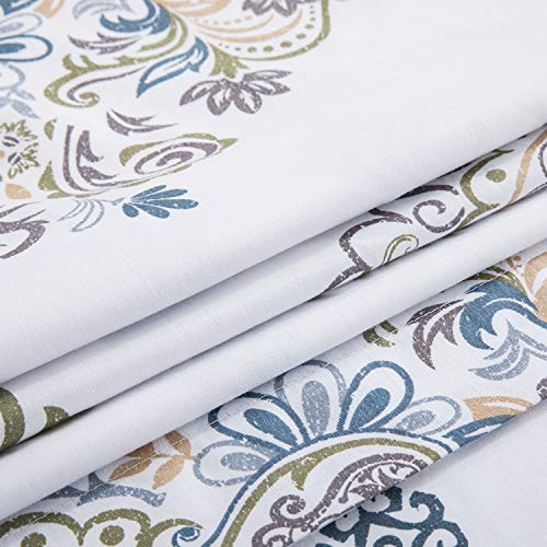  King Size Hotel Collections Super Soft Egyptian Cotton 3 Piece Modern Bedding Medallion Damask Duvet Cover Set-1000-Thread-Count Bedding Set 1 Duvet Cover And 2 Pillow Shams