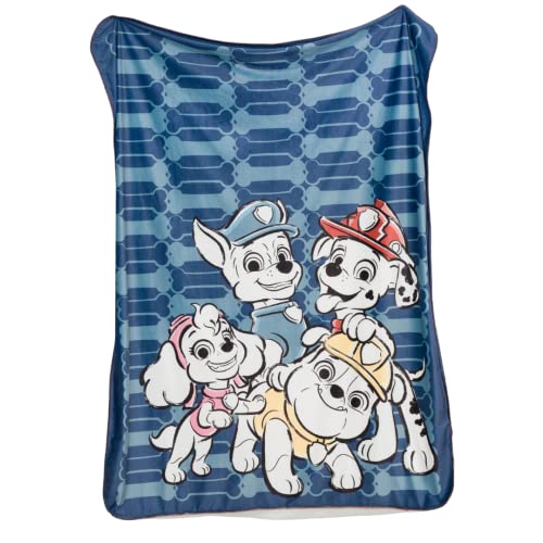  Franco Paw Patrol Soft Premium Plush Sherpa Blanket Throw, 46 In X 60 In, (Official Paw Patrol Product)