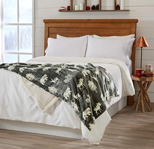  Decorative Holiday Throw Blanket. Super Soft Fleece Sherpa Holiday Throw Blanket. Hudson Collection