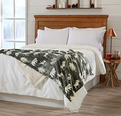  Decorative Holiday Throw Blanket. Super Soft Fleece Sherpa Holiday Throw Blanket. Hudson Collection