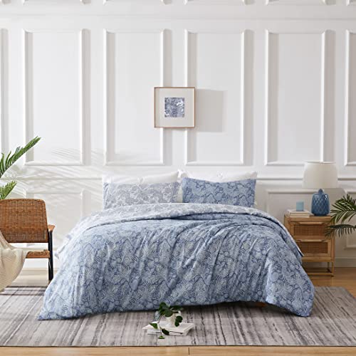  Perfect Paisley Collection - Premium Quality, Soft, Wrinkle, Fade, & Stain Resistant, Easy Care, Oversized Duvet Cover Set, King/California King, Blue