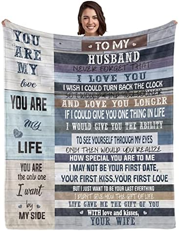  Mothers Day Birthday Gifts For Wife From Husband,Wife Birthday Gift Ideas,Mother Day Wedding Anniversary Birthday Romantic Gifts For Her,Wife Blanket 60X50