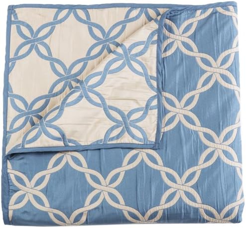  Master Home Products Belmont Reversible Bedspread, Twin, Sea Spray