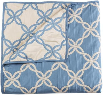  Master Home Products Belmont Reversible Bedspread, Twin, Sea Spray