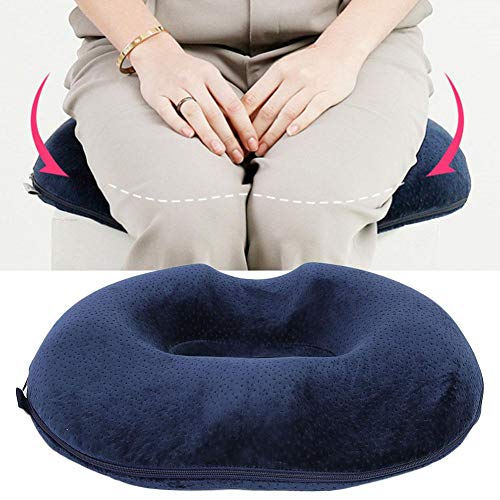  Donut Pillow Cushion, Memory Foam Donut Pillow, Hemorrhoid Cushion, Pain Relief Butt Treatment, Bed Sores, Sciatica, Pregnancy, Orthopedic Cushion For Home, Office, Car