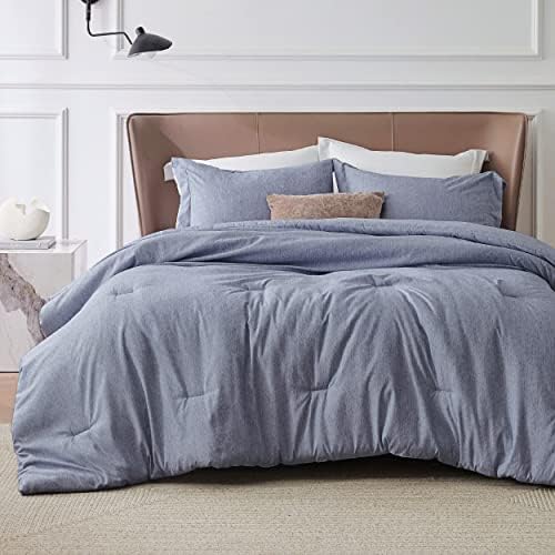  Bedsure Queen Comforter Set - Grey Comforter Queen Size, Soft Bedding For All Season, 3 Pieces Cationic Dyeing Bedding Set With 1 Comforter And 2 Pillow Shams