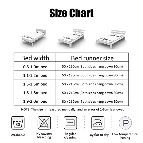  Bedroom Bed Runner Jacquard Striped Bedding Scarf Pad Home Decorative Bed Protector Slip Cover Throw Bedspread For Queen Double Single King,Champagne 45 * 240cm
