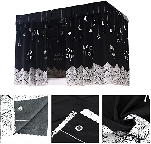  XGOPTS Students Dormitory Bunk Bed Curtains Dustproof Privacy Curtains Breathable Shading Nets Bedding Curtain Bed Tent Curtain Bed Canopy Blackout Cloth Curtain Single Sleeper Loft Bed Dorm Curtain