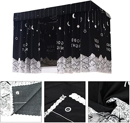 XGOPTS Students Dormitory Bunk Bed Curtains Dustproof Privacy Curtains Breathable Shading Nets Bedding Curtain Bed Tent Curtain Bed Canopy Blackout Cloth Curtain Single Sleeper Loft Bed Dorm Curtain