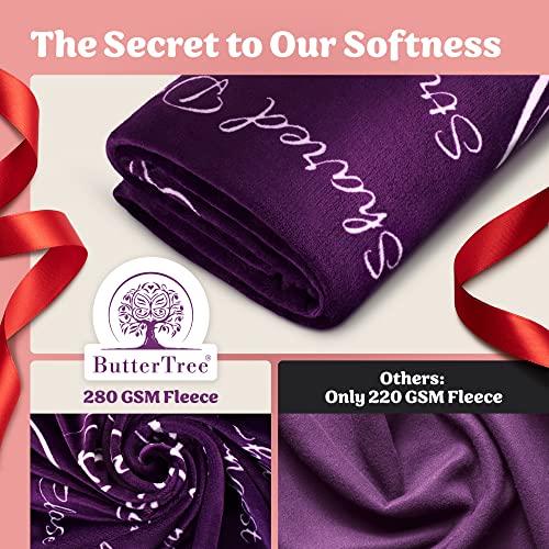  Gifts For Girlfriend, To My Girlfriend Blanket, Romantic Gifts For Her, Girlfriend Gifts, Gifts For Girlfriend, Love Gifts For Her, Gift For Girlfriend, I Love You Throw Blanket 65" × 50" (Purple)