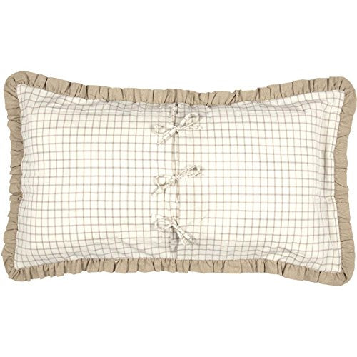  VHC Brands Boho & Eclectic Farmhouse Bedding-Grace White Sham, King (40488)