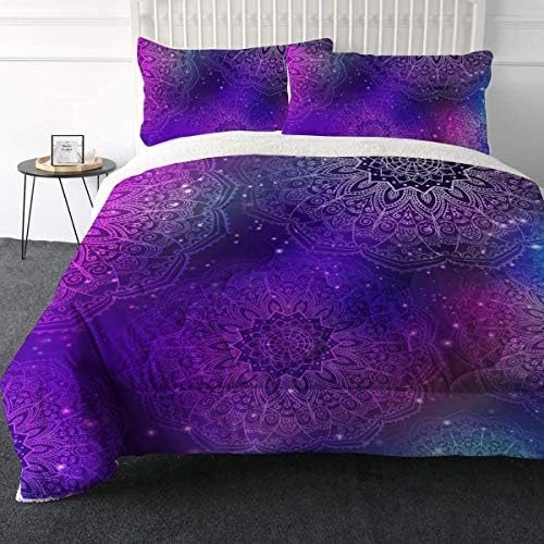  ARIGHTEX Ultra-Soft Micromink Sherpa Comforter Bed Set - 3D Lightweight, Fuzzy Duvet Blankets - Colorful, Polyester Filler Bedspreads With 2 Pillow Shams (Nautical Octopus, Queen)