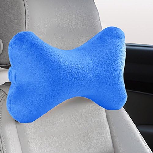  Bookishbunny Dog Bone Shaped Travel Neck Pillows Memory Foam Car Bus Truck Driving Comfort Head Rest Support (Gray)