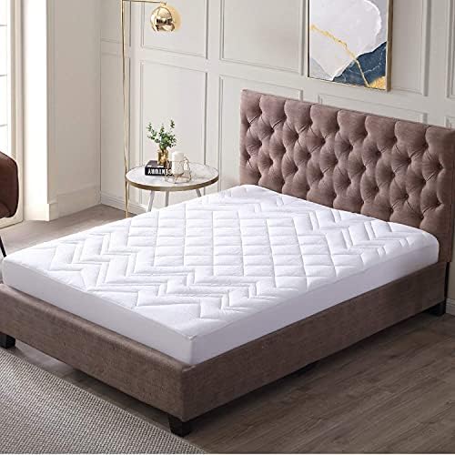  Premium Full Mattress Protector Waterproof,Breathable & Noiseless Mattress Cover,Fitted 10''-18'' Deep Pocket