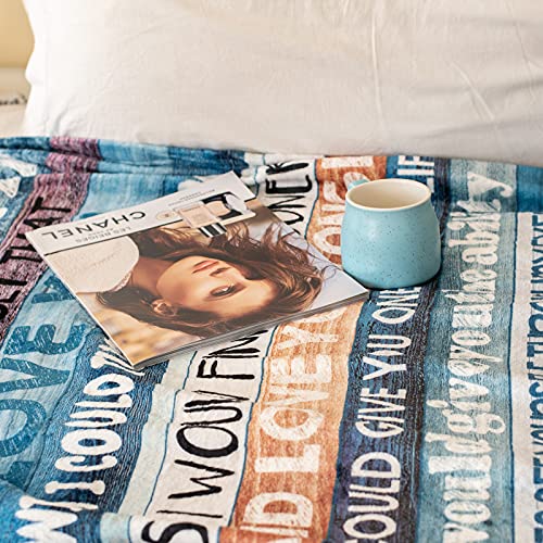  Gifts For Husband Him Gift From Wife Blanket For Christmas Wedding Anniversary Birthday Fathers Valentines Halloween Thanksgiving Day Romantic Husband Gifts Ideas Ultra Soft Blankets 60x50inch