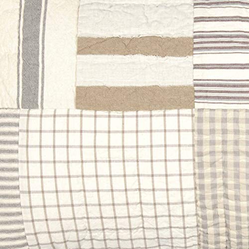 VHC Brands Boho & Eclectic Farmhouse Bedding-Grace White Sham, King (40488)