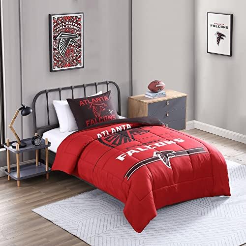  Sweet Home Collection NFL Bedding Comforter Set Officially Licensed Luxurious Down Alternative With Shams Team Print, Green Bay Packers, Twin/Twin XL