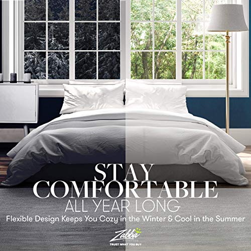  Beckham Luxury Linens Full/Queen Size Comforter - 1600 Series Down Alternative Home Bedding & Duvet Insert - Slate Gray