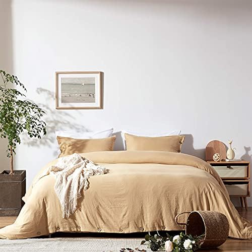  Burnt Orange Duvet Cover Sets Queen Size 3 Piece Double Brushed Microfiber Queen Duvet Cover With Button Closure & Corner Tie 1 Breathable And Soft Duvet Cover 90x90 Inches + 2 Pillow Shams