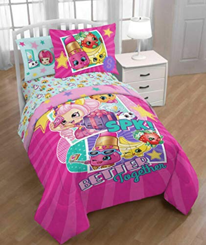  Franco Manufacturing Shopkins 'Better Together' 2 Piece Twin/Full Comforter And Sham Set #412395701