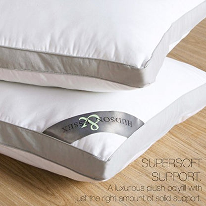  VCNY Home | Mia Collection | Gusseted Sleeping Pillow, Extra Cushion And Comfort For Side And Back Sleepers, Standard (Pack Of 1), White