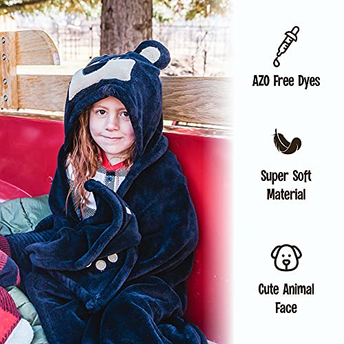  Wearable Hooded Blanket For Kids, Animal Hooded Blanket (Tiger Blanket)