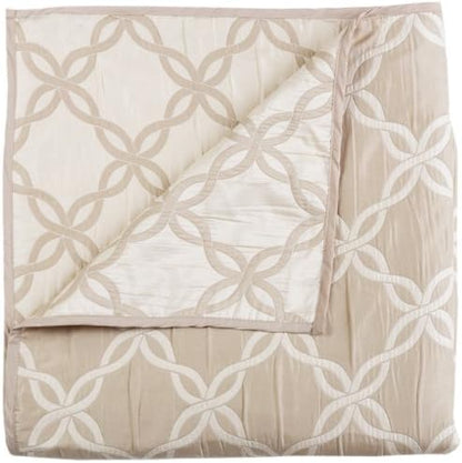  Master Home Products Belmont Reversible Bedspread, Twin, Sea Spray