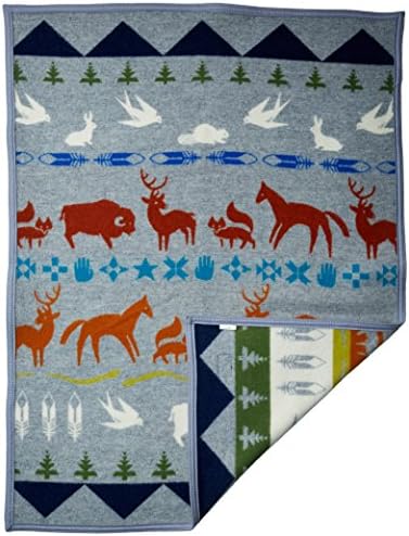  Pendleton Unisex Jacquard Muchacho Kids Blanket, Sunrise Eagle, One Size