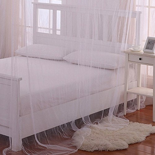 Fantasy Heavenly 4 Post Bed Canopy, White