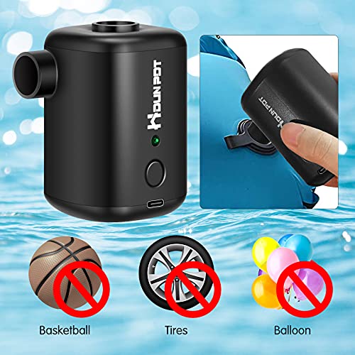  Electric Air Pump For Inflatables Air Mattress Pump For Inflatable Cushions Air Sofa Boat, Electric Pump With 4 Nozzles And 1 Storage Bag