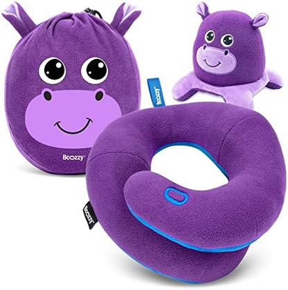  BCOZZY Kids Travel Neck Pillow, Supports The Neck, Head & Chin, Stops The Head From Falling Forward, For Kids Who Fall Asleep In The Car Seat & Plane, For Kids 3-7 Y/O, Navy