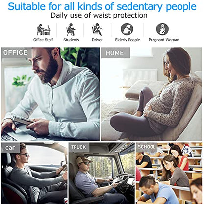  Lumbar Support Pillow,Memory Foam Back Support For Office Chair,Computer Chair,Car Seat,Recliner And Couch With Breathable 3D Mesh Cover,Ergonomic Design Orthopedic Backrest For Back Pain Relief