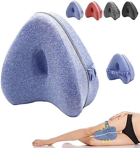  YiYLunneo Smoothspine Alignment Pillow - Relieve Hip Pain & Sciatica, Smooth Spine Alignment Pillow, Smoothspine Improved Leg Pillow For Sleeping Side Sleeper (Grey, 1PCS)