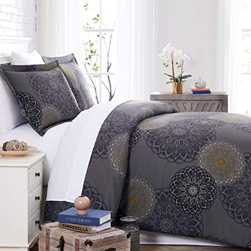 Perfect Paisley Collection - Premium Quality, Soft, Wrinkle, Fade, & Stain Resistant, Easy Care, Oversized Duvet Cover Set, King/California King, Blue
