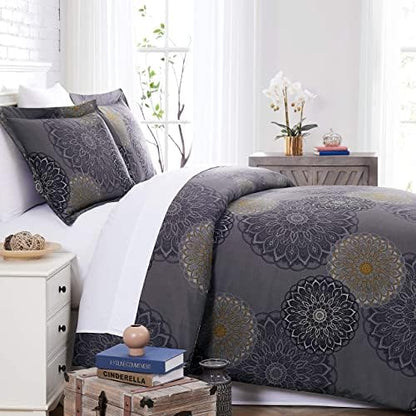  Perfect Paisley Collection - Premium Quality, Soft, Wrinkle, Fade, & Stain Resistant, Easy Care, Oversized Duvet Cover Set, King/California King, Blue