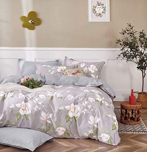  Swanson Beddings Leafy Vines 3-Piece 100% Cotton Bedding Set: Duvet Cover And Two Pillow Shams (Queen)