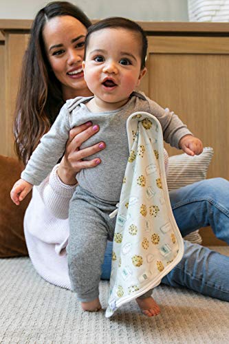  Copper Pearl 3-Layer Knit Security Blanket Set Sized 16" X 16" 2-Pack Chip