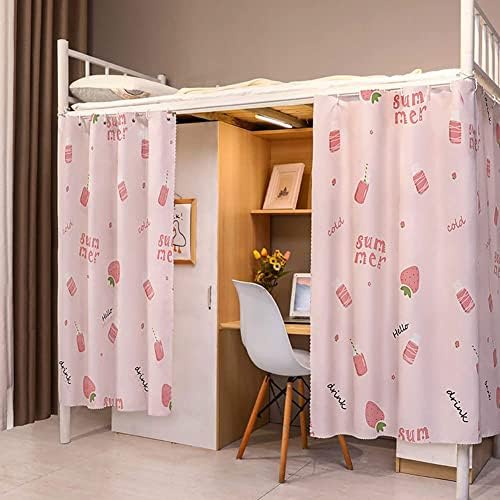  XGOPTS Students Dormitory Bunk Bed Curtains Dustproof Privacy Curtains Breathable Shading Nets Bedding Curtain Bed Tent Curtain Bed Canopy Blackout Cloth Curtain Single Sleeper Loft Bed Dorm Curtain