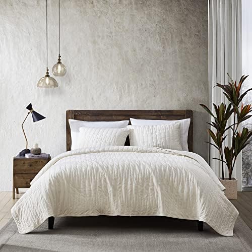  Premium Heavy Velvet Quilt Set With Cotton Backing, King, Charcoal