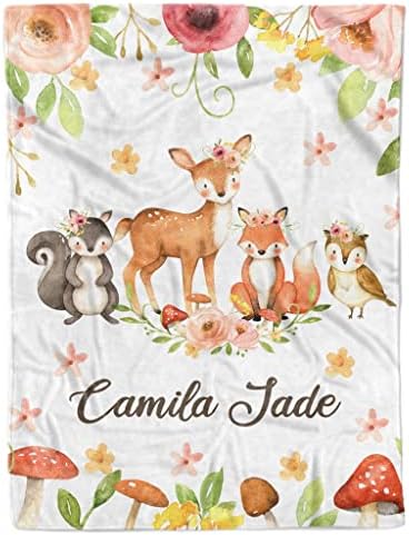  Personalized Baby Blankets For Girls, Customized Baby Blankets For Girls, Highland Cow Baby Blanket, Best Gift For Baby, Newborn, New Mom, Super Soft Plush Fleece, 30''x40''