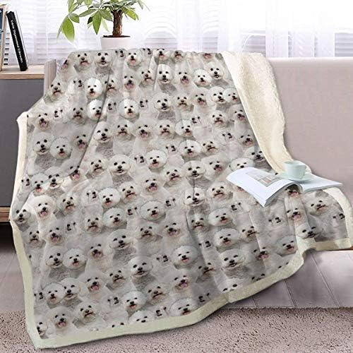  BlessLiving Shetland Sheepdog Blanket Fuzzy Dog Blanket For Kids Adults Puppy Lovey Fleece Blanket Shetland Sheepdog Pattern Sherpa Throw Blanket Shetland Sheepdog Gifts For Women (50 X 60 Inches)