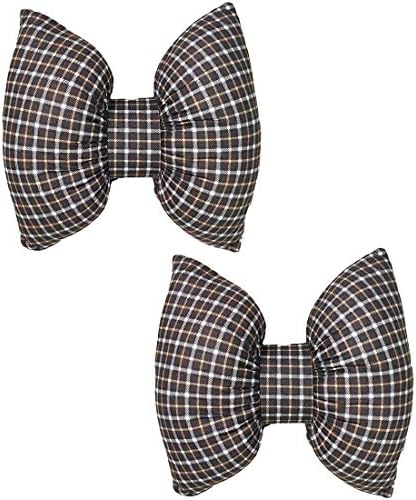 Wishlanlan 1 Pcs Bowknot Shape Lumbar Support Back Cushion For Lower Back Pain Relief- Ideal Back Pillow For Computer/Office Chair, Car Seat (Black + White Spots,Back Cushion)