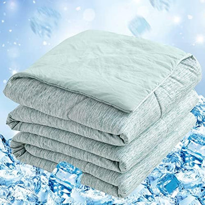  Cooling Comforter King Size,Cooling Blanket With Q-Max > 0.45 Arc-Chill Cooling Fiber, Cool Sleeping Summer Blanket For Night Sweats Hot Sleeper (90" X 108", Grey)