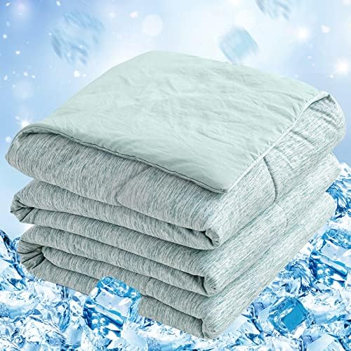  Cooling Comforter King Size,Cooling Blanket With Q-Max > 0.45 Arc-Chill Cooling Fiber, Cool Sleeping Summer Blanket For Night Sweats Hot Sleeper (90" X 108", Grey)
