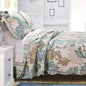  Beach Theme Ocean Coastal Quilt King/Cal King Bedding Set - Nautical Seashell Beach Tropical Decor - All Season 3 Pieces Bedspread/Coverlet With Shams Green