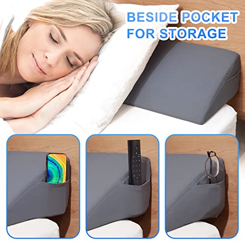  King Size(76"x10"x6") Bed Wedge Pillow, Bed Gap Filler, Mattress Wedge, Headboard Pillow Fill The Gap (0-7") Between Your Headboard And Mattress