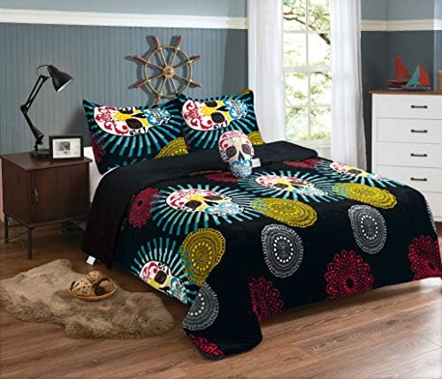  All American Collection New Super Soft And Warm 4 Piece Borrego/Sherpa Blanket With Pillow Sham And Cushion (Full, Dinosaur)