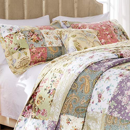  Greenland Home Blooming Prairie Bedspread Set, King, Multi