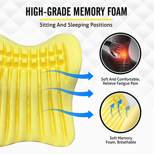  TKLoop Car Neck Support Pillow For Neck Pain Relief When Driving,Headrest Pillow For Car Seat With Soft Memory Foam(Grey)